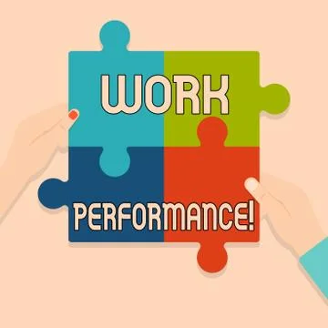 Writing note showing Work Perforanalysisce. Business photo showcasing Find the Stockillustratie
