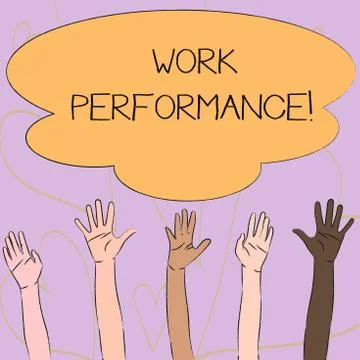 Writing note showing Work Perforanalysisce. Business photo showcasing Find the Stock Illustration