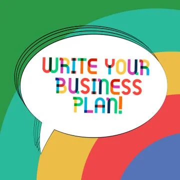 Writing note showing Write Your Business Plan. Business photo showcasing Stock Illustration