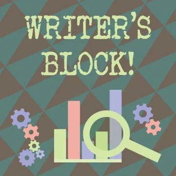 Writing note showing Writer S Is Block. Business photo showcasing condition of Stock Illustration