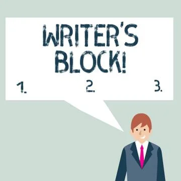Writing note showing Writer S Is Block. Business photo showcasing condition of Illustrazione stock