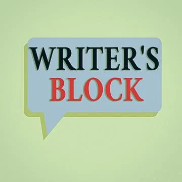 Writing note showing Writer S Block. Business photo showcasing Condition of Illustrazione stock