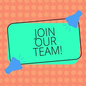Writing note showingJoin Our Team. Business photo showcasing Allied Associate Stock Illustration