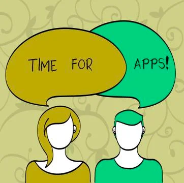 Writing note showingTime For Apps. Business photo showcasing The best Stock Illustration