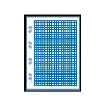 Writing notebook line page pixel art vector illustration イラスト素材