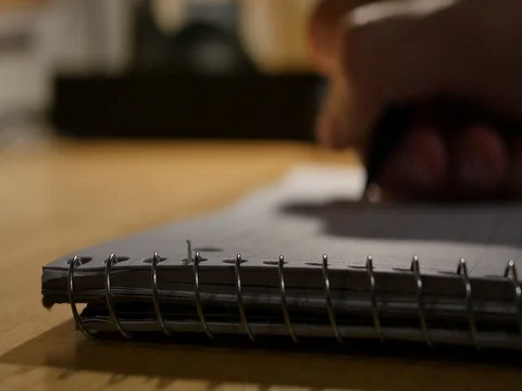 Writing on a Notepad Stock Footage 74604058