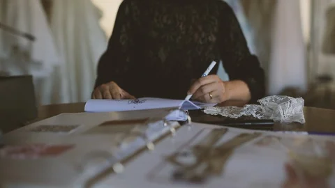 Writing notes on the catalogue Stock Footage 86438577