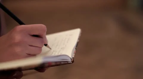 Writing notes Stock Footage 12292874