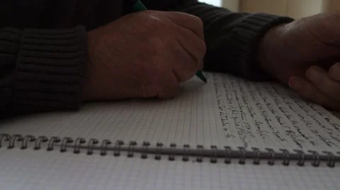 Writing notes Video stock 31820270