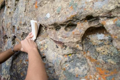 Writing notes Stock Photos