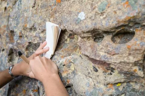 Writing notes Stock Photos