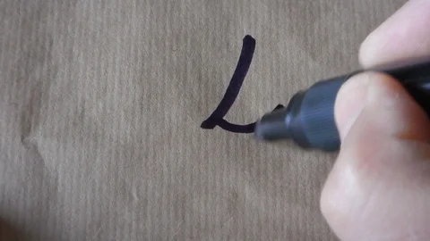 Writing the number 4 Stock Footage 105852669