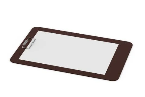 Writing pad with blank paper Free Stock Illustration