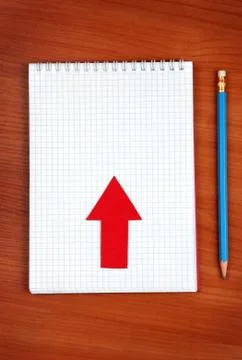 Writing Pad on the Table Stock Photos