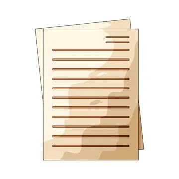 Writing paper illustration Stock Illustration
