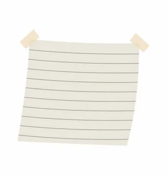 Writing Paper Note Stock Illustration