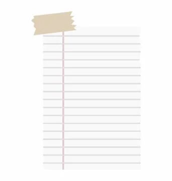 Writing Paper Note Stock Illustration