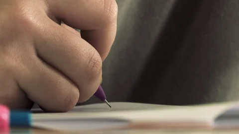 Writing with a pen Video stock 88692981
