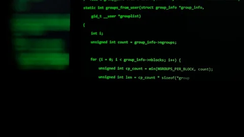 Writing programming code on laptop. Web site codes on computer monitor Stock Footage 123180359