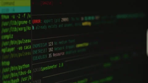 Writing programming functions on computer. Stock Footage 300000016