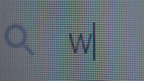 Writing the question what on a computer Stock Footage 114289018