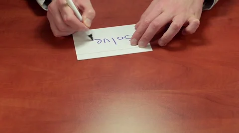 Writing short text Solve Vídeos de archivo 48530041