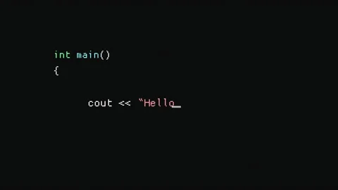 Writing a simple code in C programming language, Hello World message Stockbeeldmateriaal 169703716