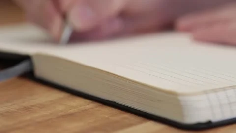 Writing Slow Tracking Video stock 334342415