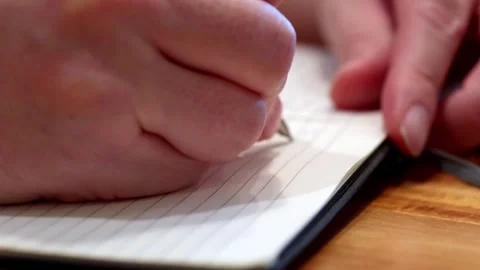 Writing Slow Tracking Stock-Footage 334342457