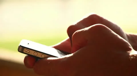 Writing sms/email on smartphone Stock Footage 10901151