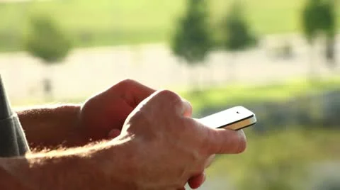 Writing sms/email on smartphone Stock Footage 10901260