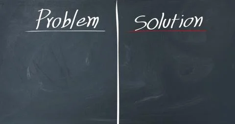 Writing the solution Stock Photos