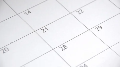 Writing Start Diet on calendar Stock Footage 80337305