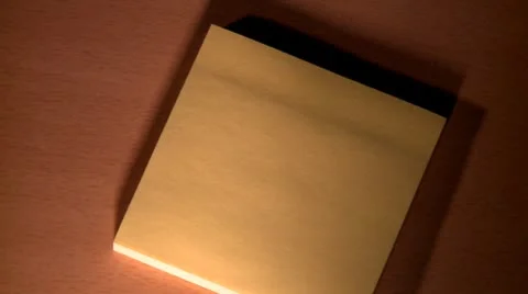 Writing on sticky paper Video stock 8841546