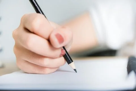 Writing a study book is essential to the future. 스톡 사진