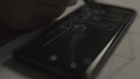 Writing with stylus on ipad, Stock Footage 124239364