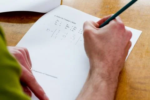 Writing test Stock Photos