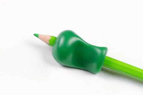 Writing tool for help by incorrect holding of pencil Stock Photos