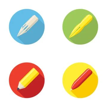 Writing tools icon Stock Illustration