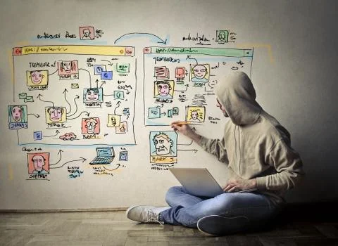 Writing on the wall Stock Photos