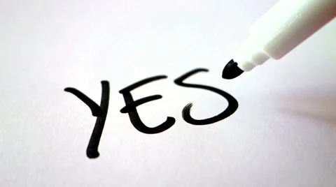 Writing  Yes Stock Footage 59895161