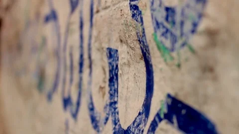 Writings in Tamil on the street India logo Video stock 102781053