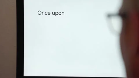 Writnitng once upon a time Stock Footage 242656949