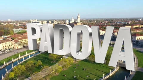 Written in 3D of Padua, on the main square. Vidéo 169759419