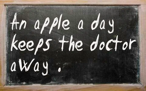 "" written on a blackboard Illustrazione stock