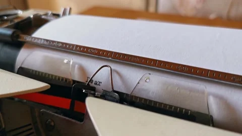 Written dear friend with ancient typewriter Stock Footage 172040424
