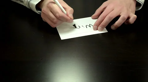 Written message Win Vídeos de archivo 47674482