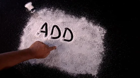 Written Salt Add Stock Footage 123252530
