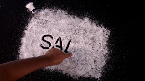 Written Salt 動画素材 123255094