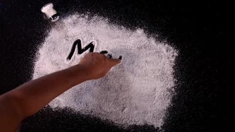Written Salt More Video stock 123248814